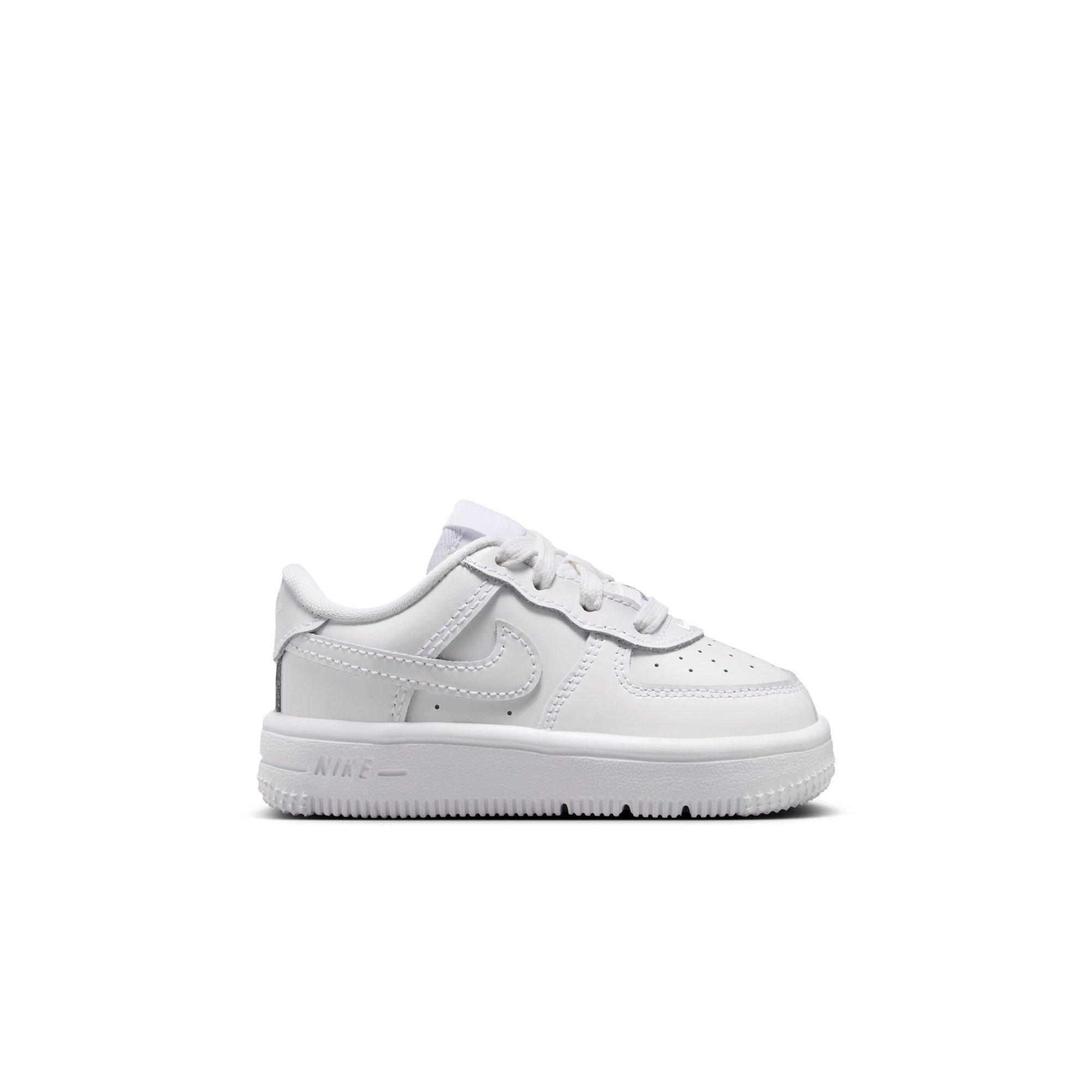 Nike Air Force 1 Low Patent Leather "White" Toddler Boys' Shoe - WHITE